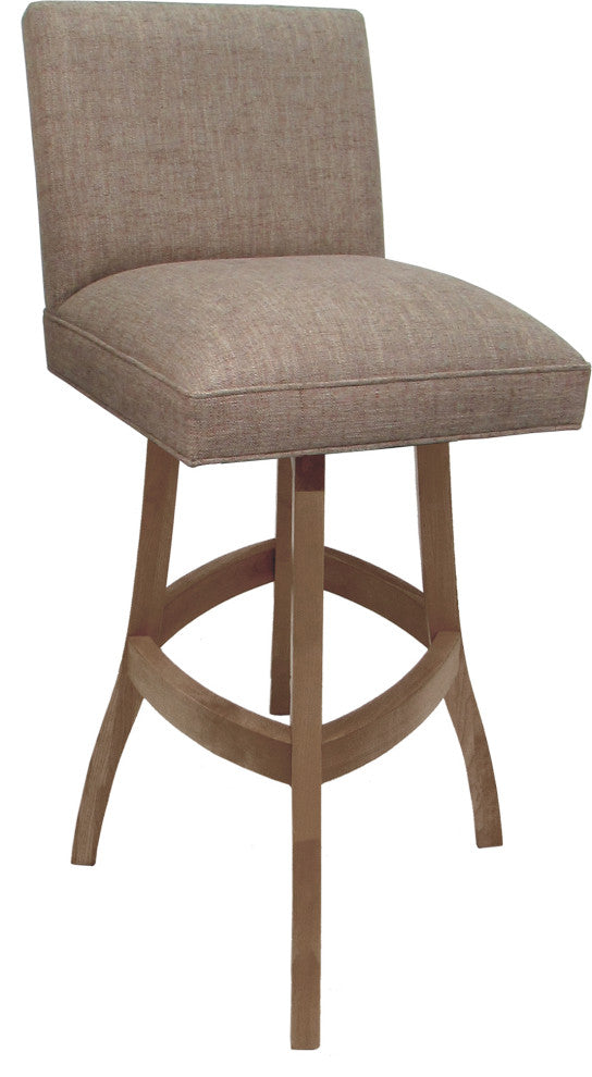 Swivel Wood Counter, Bar or Extra Tall Stool - Sommerville on S-Base, Basin Beige - Cashew, 34"