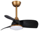 28 in. Indoor Modern Integrated LED Ceiling Fan with Remote Control and DC Motor