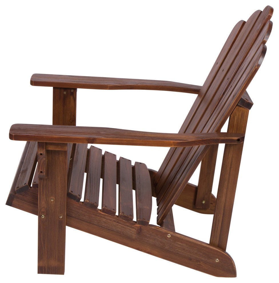 Shine Company Westport II Adirondack Chair With Hydro-Tex Finish, Oak