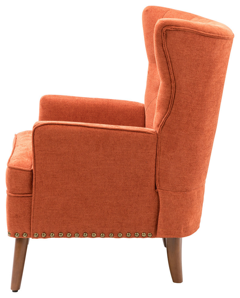 Armchair Set of 2, Orange