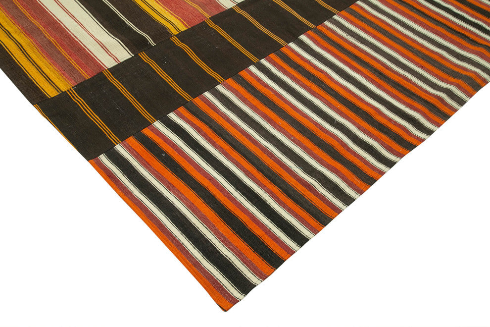 Rug N Carpet - Handmade Anatolian 10' 3'' x 13' 5'' Unique Patchwork Kilim Rug