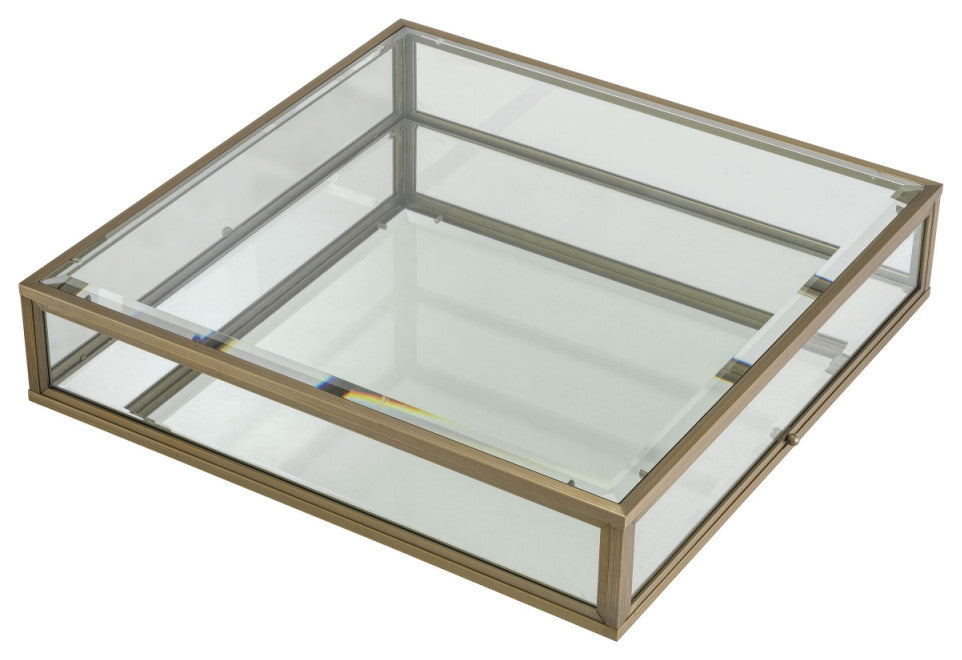 Square Glass Coffee Table, Eichholtz Ryan