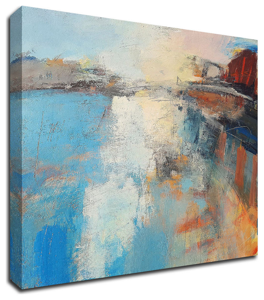 Harbour Light by Andrew Kinmont, Print on Canvas, 30"x30"