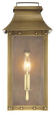 Manchester 1-Light Aged Brass Pocket Wall Light