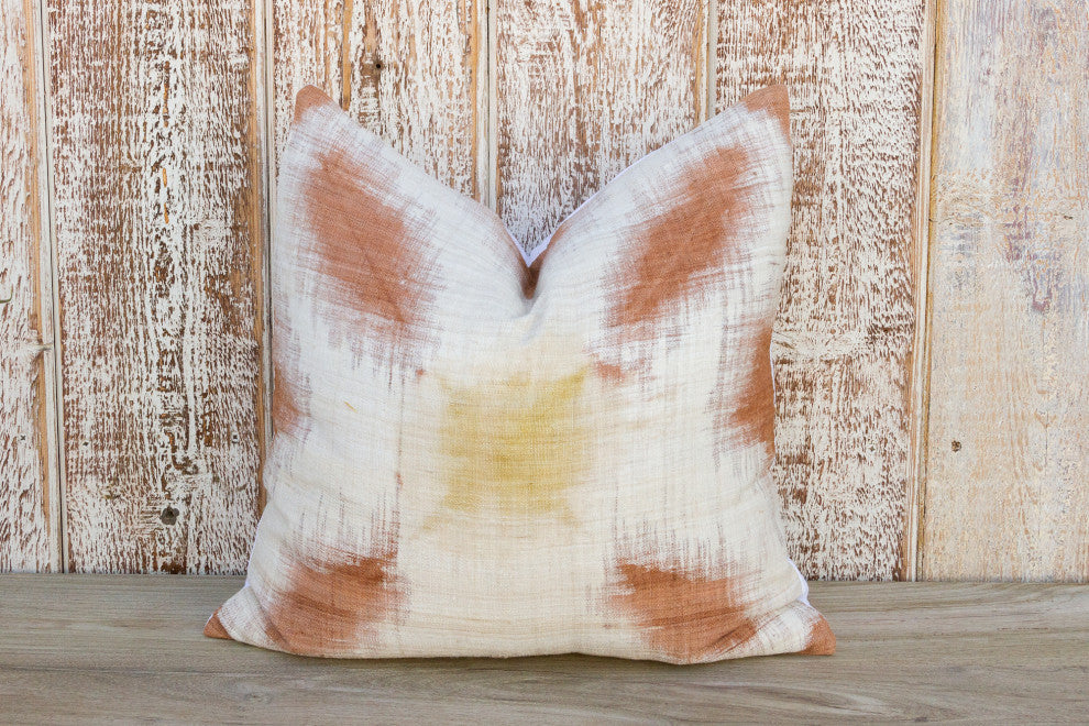 Nikali Organic Silk Ikat Pillow