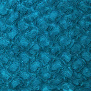 Luxury Faux Fur Euro Throw Pillow Covers, Mermaid Scales Teal Green, 26" X 26"