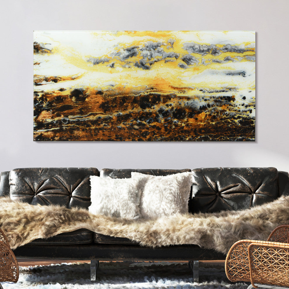 "Granite" Frameless Free Floatingtempered Glass Wall Art, A