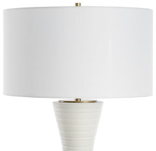 Uttermost Ridgeline Matte White Table Lamp