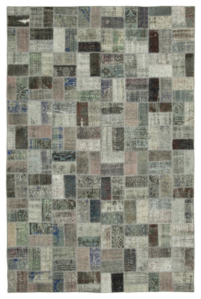 Rug N Carpet - Handwoven Oriental 6' 8" x 10' 2" Antique Patchwork Area Rug