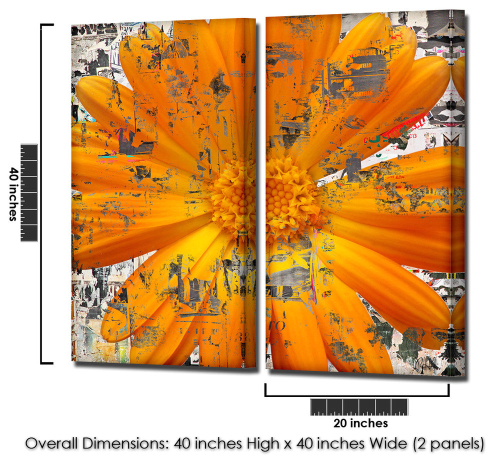 Painted Petals LXXVIII Canvas Art, 2-Piece Set