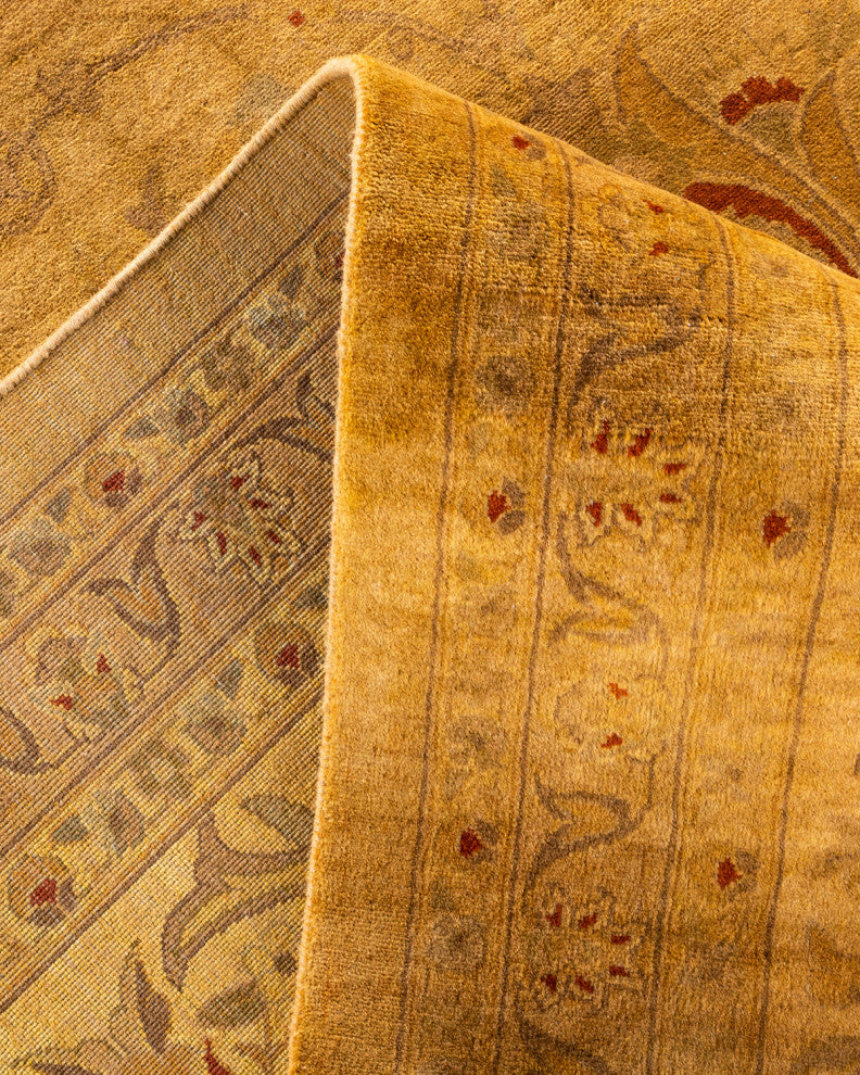 Fine Vibrance, One-of-a-Kind Handmade Area Rug Yellow, 18'2"x12'1"