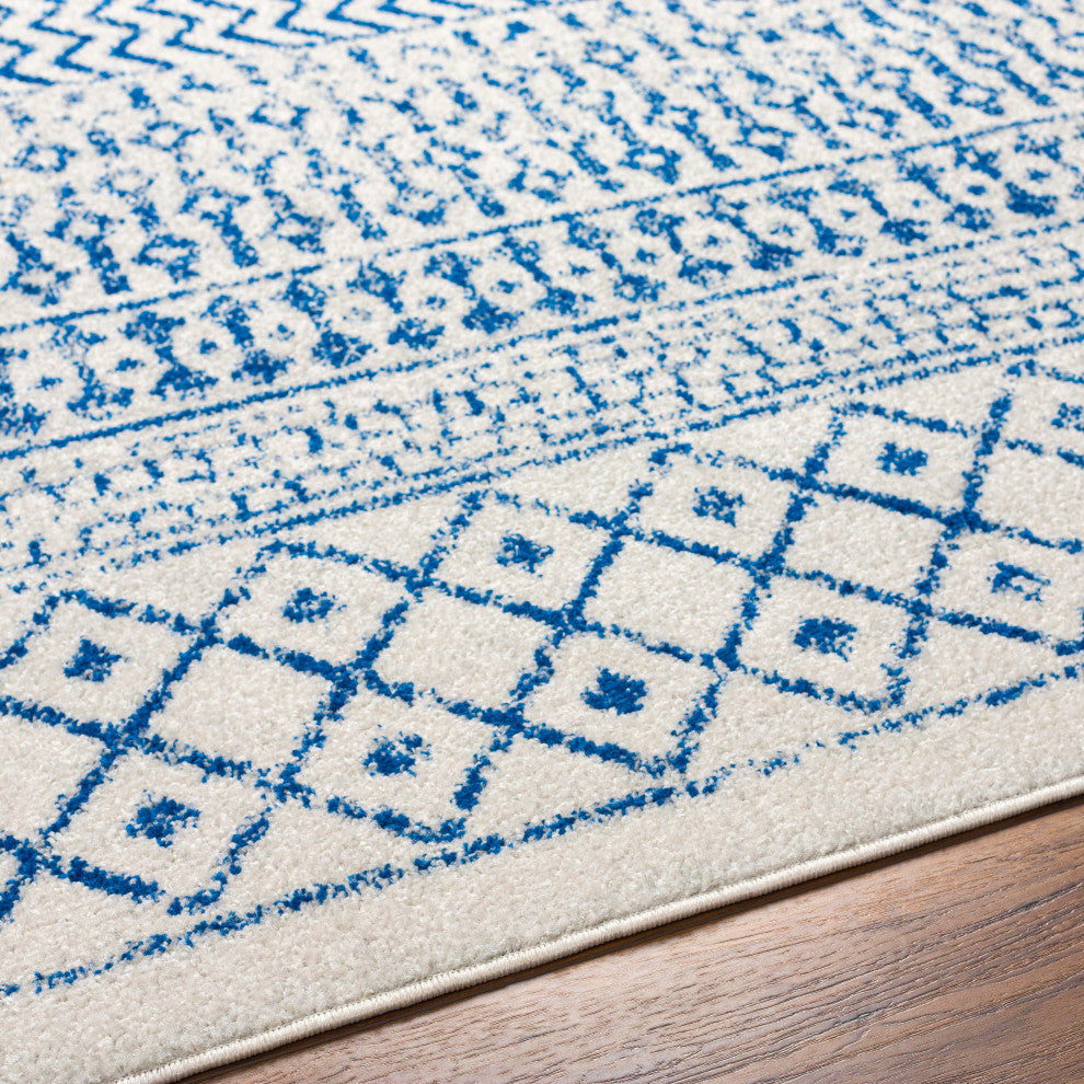El Aziz Rug Surya Elaziz ELZ-2368 Machine Woven Area Rug, Cream, 6'7