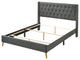 Bergen King Bed, Gray