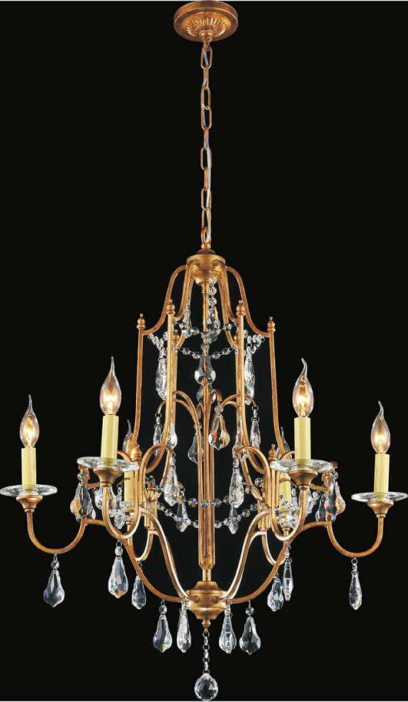 Chandelier in Oxidized Bronze, Medium