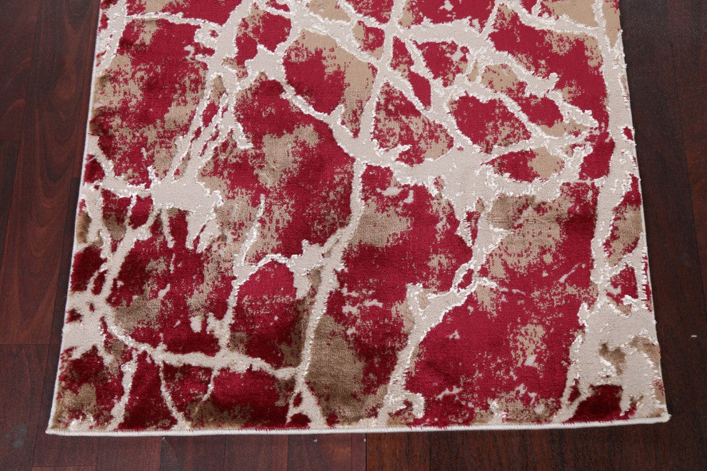 Abstract Turkish Transitional Oriental Area Rug Contemporary Carpet 3x10