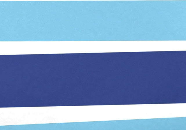 Stripes Decorative Holiday Stripe Print Bath Towel, Royal Blue