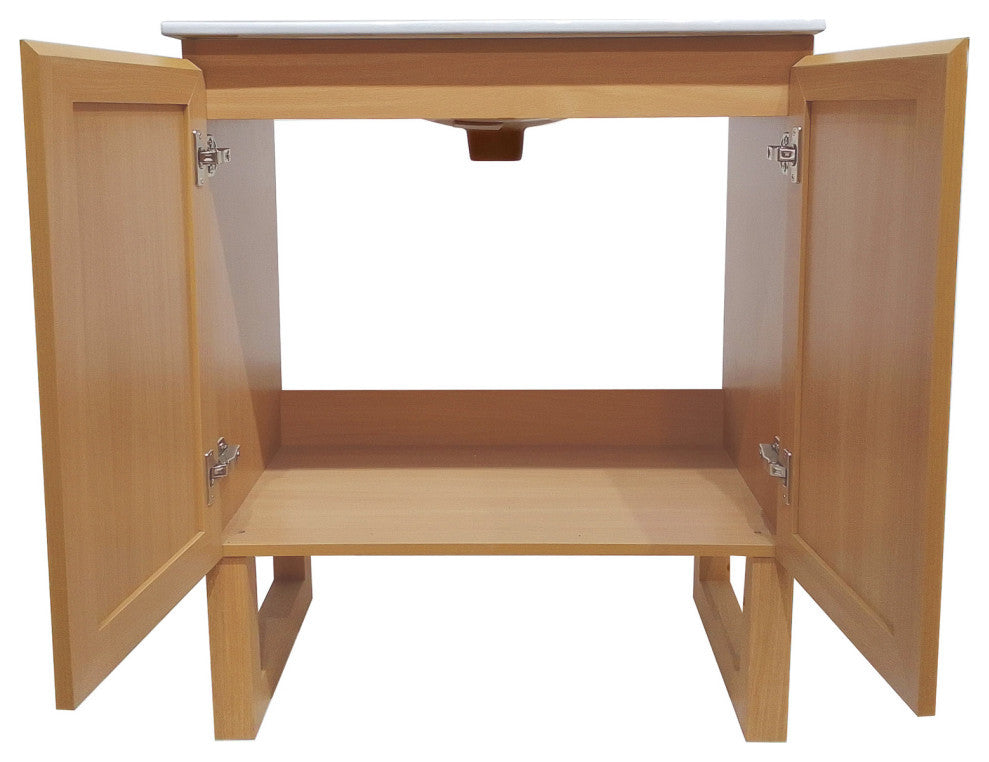 Arles 30" Single, Bathroom Vanity, Honey