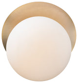 Maxim Vesper 1-Light Wall Sconce 26033SWSBRBK, Satin Brass/Black