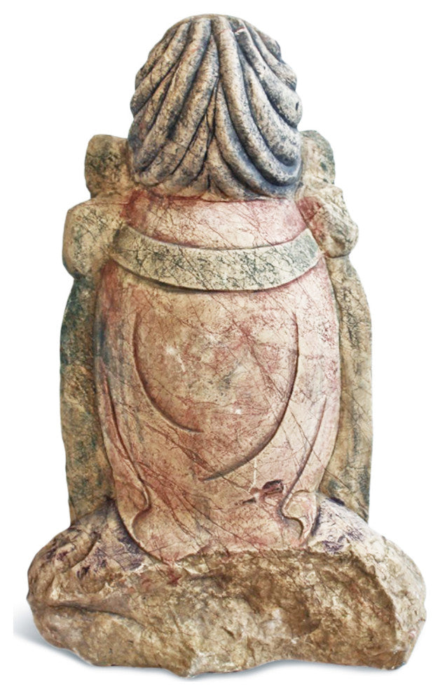 Antique Carved Wood Quan Yin Bust