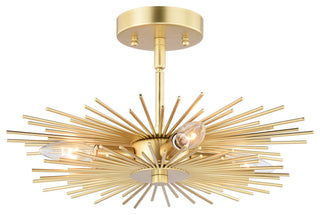 Vaxcel Lighting C0227 Nikko 4 Light 16"W Semi-Flush Ceiling - Gold