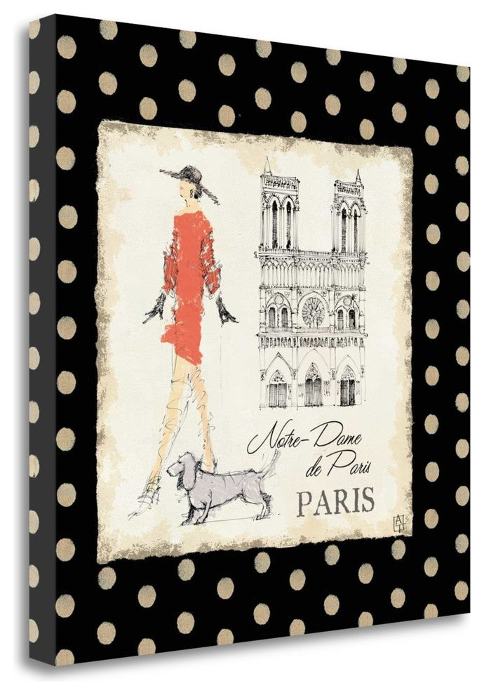 "Ladies In Paris IV" By Avery Tillmon, Giclee Print on Gallery Wrap Canvas
