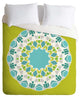 Deny Designs Karen Harris Mod Medallion Green Duvet Cover - Lightweight