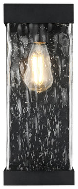 Home Living 16" Outdoor Wall Sconce, Black
