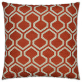 Raw Edges Pillow - Paprika