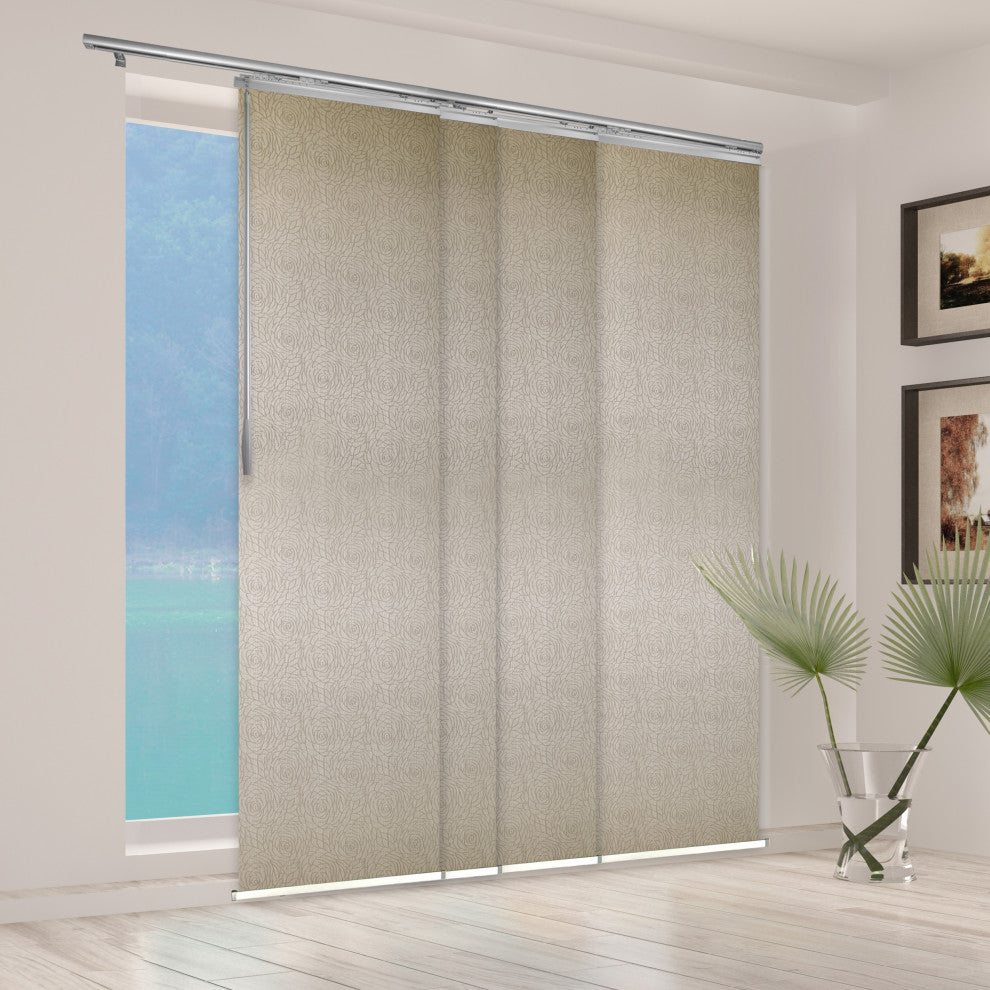 Marguerite 4-Panel Track Extendable Vertical Blinds 48-88"W