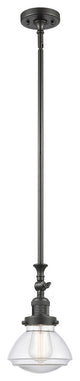 Olean 1-Light Mini Pendant, Oil Rubbed Bronze, Clear