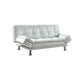 Upholstered Sofa Bed With Tufted Back, White