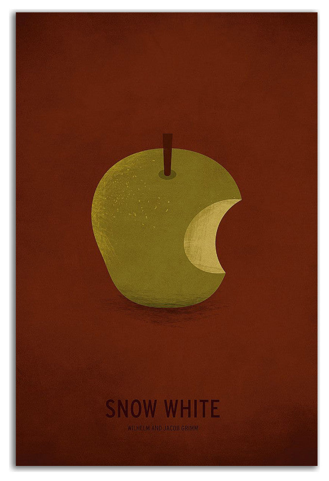 "Snow White" by Christian Jackson, Print on Canvas, 24"x36"