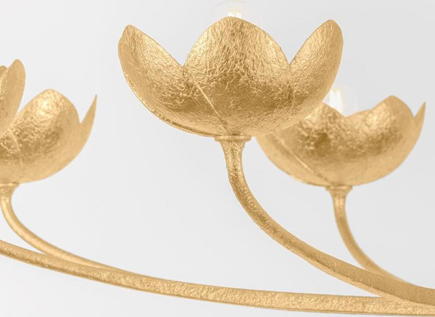 Troy Lighting F2048 Arcata 8 Light 55"W Chandelier - Gesso White