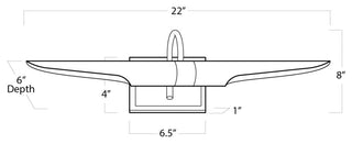 Redford Small Picture Light, Bronze