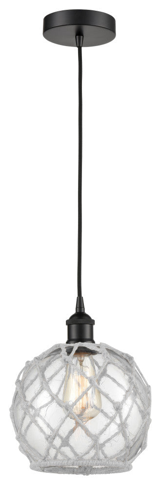 Innovations 616-1P-BK-G122-8RW 1-Light Mini Pendant, Matte Black