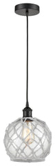 Innovations 616-1P-BK-G122-8RW 1-Light Mini Pendant, Matte Black