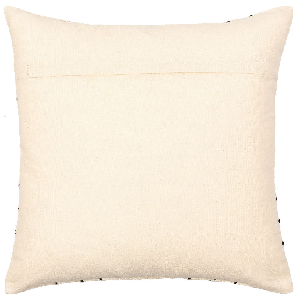 Surya Sunnyvale Black Pillow Shell With Down Insert 18"H X 18"W