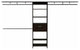 Broncos Closet with 3 Rods, 5 Shelves, and Drawer, Dark Walnut