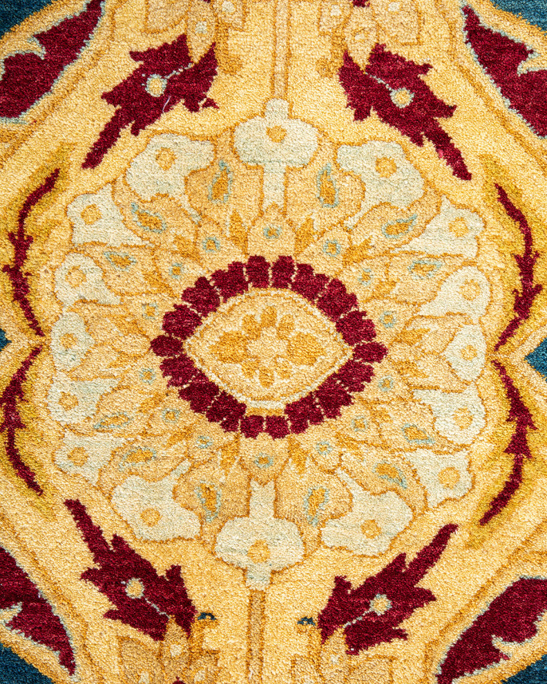 Mogul, One-of-a-Kind Hand-Knotted Area Rug Red, 9' 0" x 12' 1"