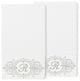 Linum Home Turkish Cotton Monica 2-Piece Embellished Bath Towel Set, White