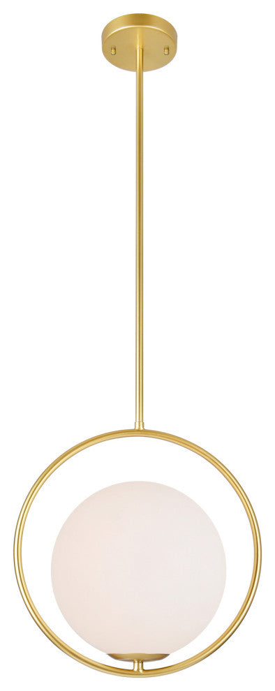 Celeste 1 Light Mini Pendant With Medallion Gold Finish