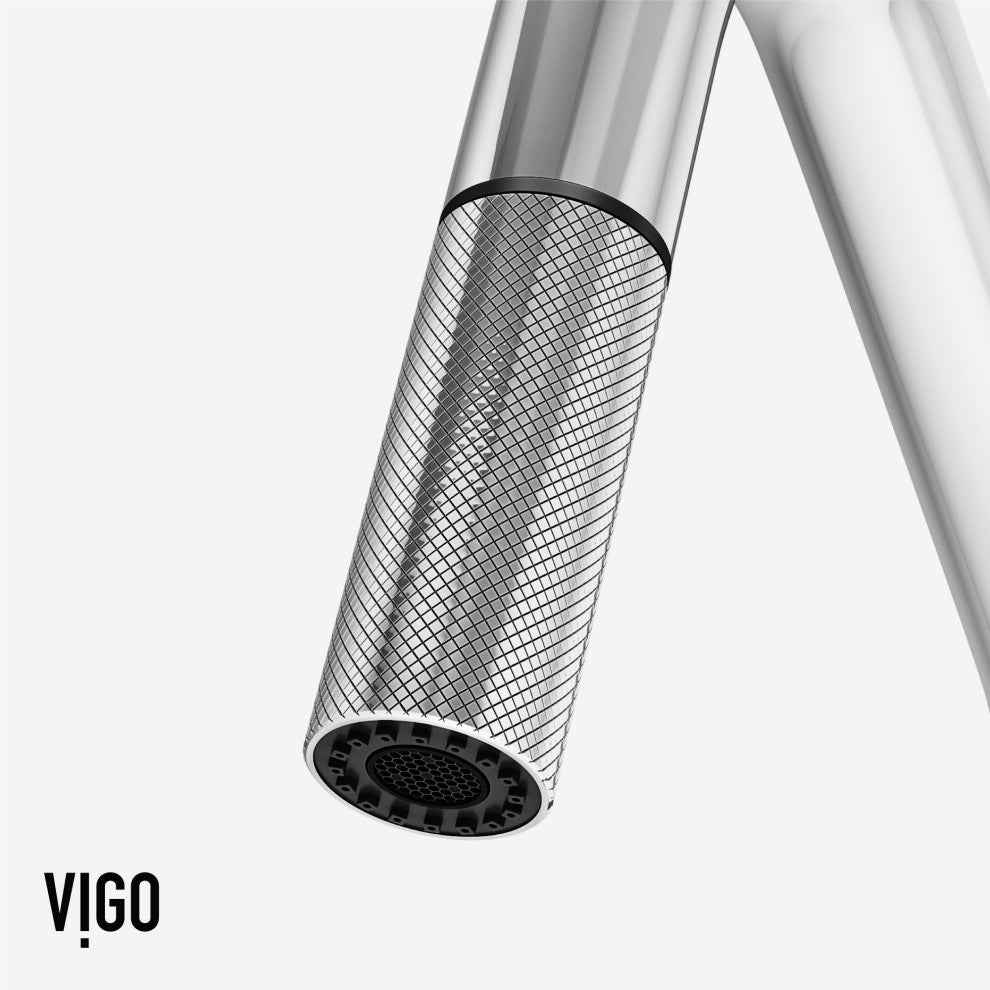 VIGO Utopia 14" H Single Handle Pull-Down Sprayer Kitchen Bar Faucet, Chrome