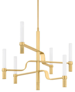 Hudson Valley Lighting 4006 Allentown 36"W Chandelier - Aged Brass