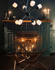 Star 44-Inch Round Dining Table With Glass Top