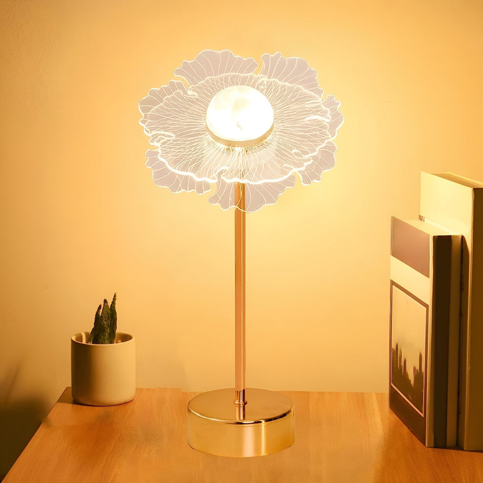 Heiden | Magic Table LED Lamp in the Shape of Butterfly, Sun Flower
