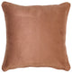 Pillow Decor - Sedona Microsuede Light Brown Throw Pillow, 20"x20"