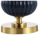 Carter 29.7" Glass LED Table Lamp, Navy