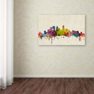 'Minneapolis, Minnesota' Canvas Art by Michael Tompsett