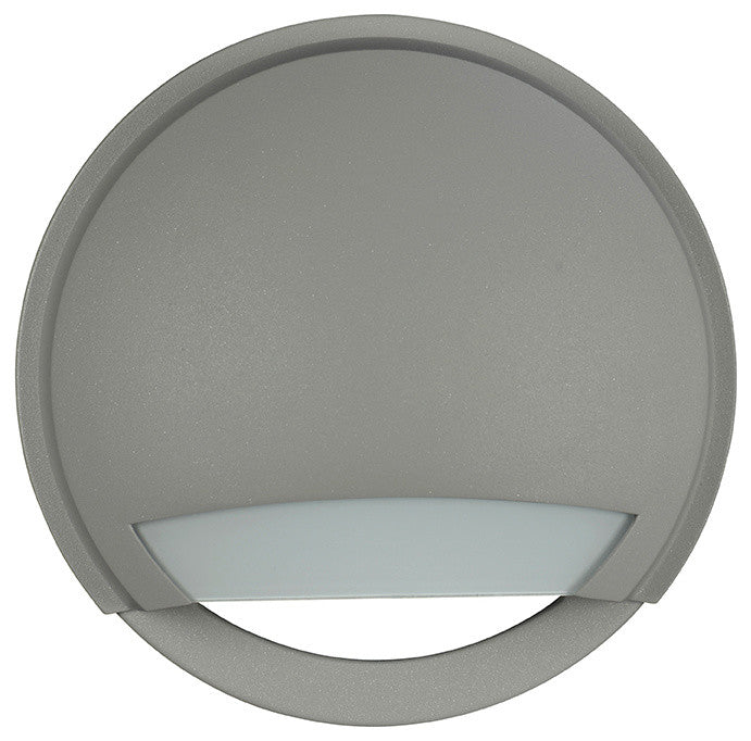 Avante LED Outdoor Wall-Light, Opal Glass Shade, Satin