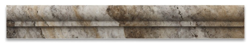 Philadelphia Travertine Honed OG-1 Chair Rail Molding Trim